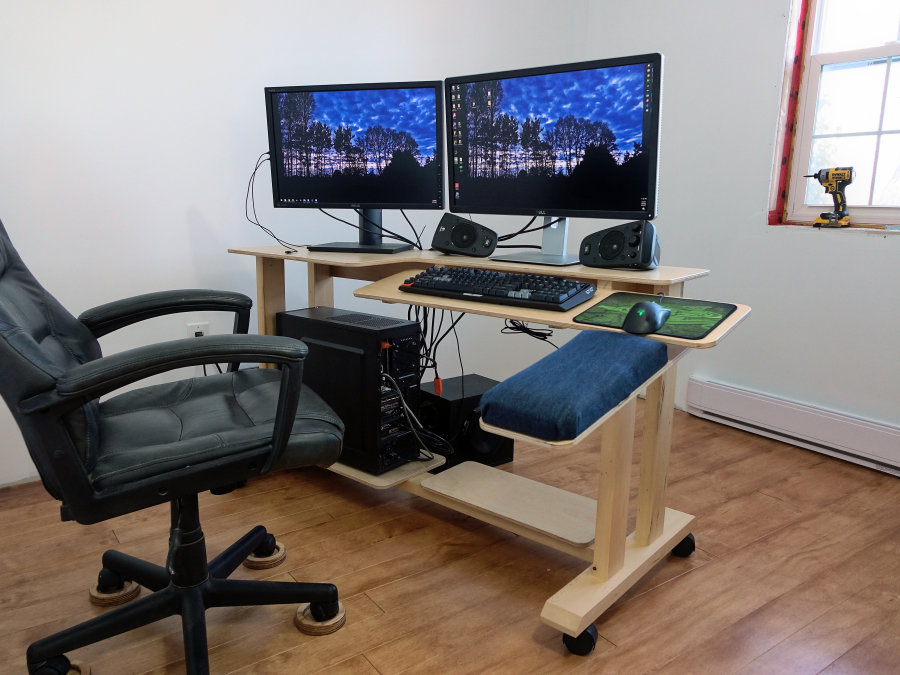 how to make a computer desk